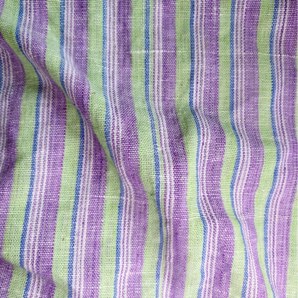 Unbranded Striped Green and Purple Long Mini Dress - Picture 14 of 14